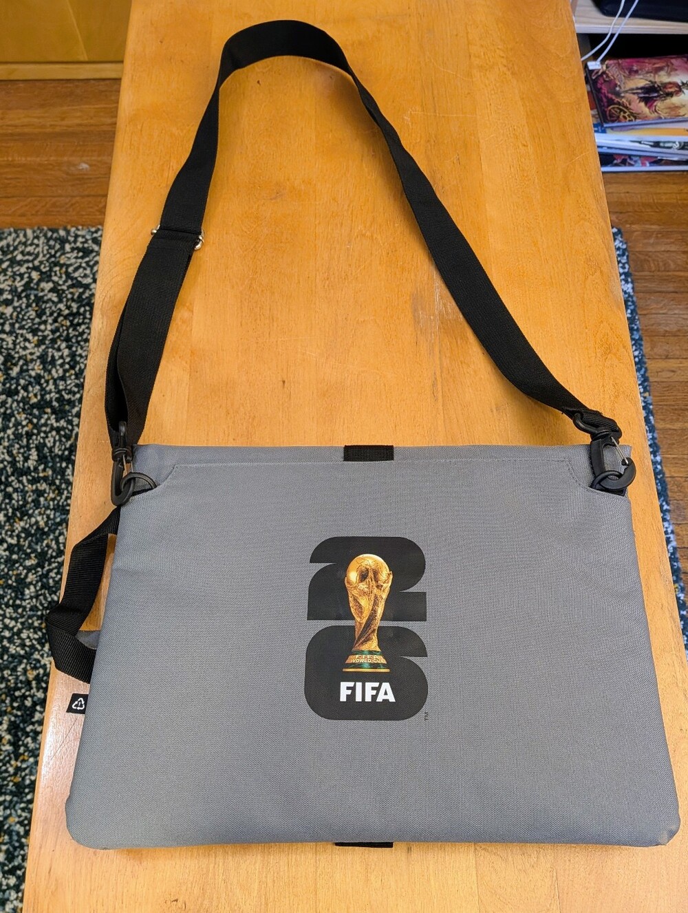 World Cup 2026 Gray Crossbody 15" Laptop Bag